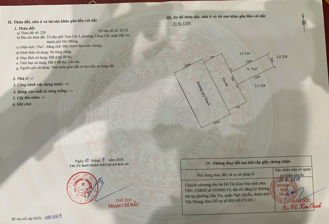 Đất Nền Mặt Đường 40m TDC Tràng Cát, Hải An - 75m², Sổ Đỏ, Giá Đầu Tư