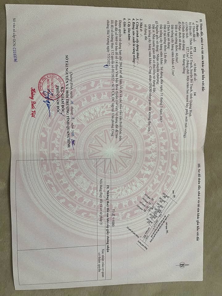 Đất Nền Lý Trạch - Bố Trạch 127m² - Sổ Đỏ Full Thổ Cư