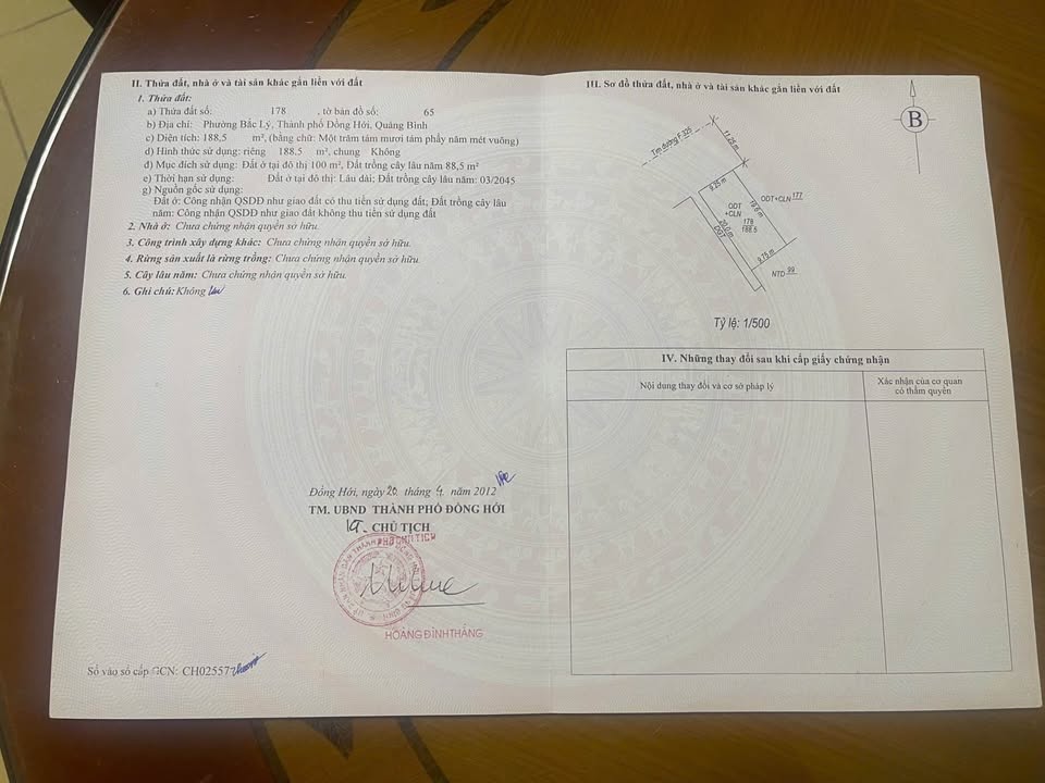 Cho thuê đất mặt tiền F325 Đồng Hới 188m² - Kinh doanh sầm uất