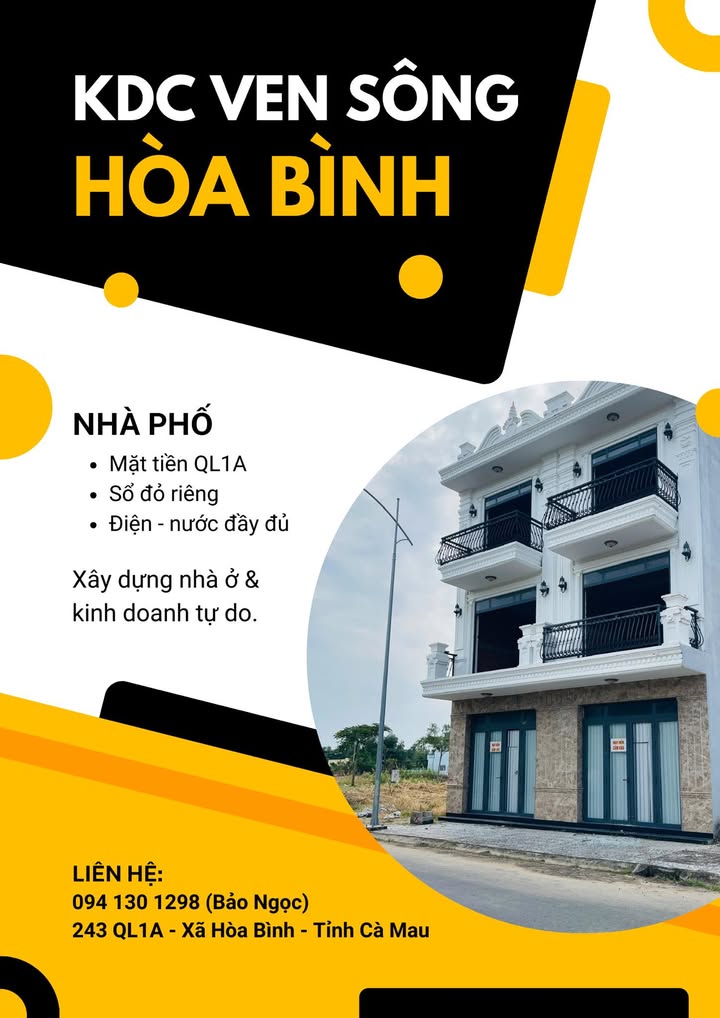 Bán Gấp Nhà Mặt Tiền QL1A Cà Mau 69m² - Sẵn Sàng Kinh Doanh