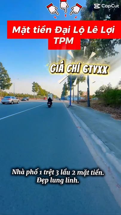 Shophouse Đại Lộ Lê Lợi Bến Cát 125m² - Đầu tư sinh lời vượt trội!