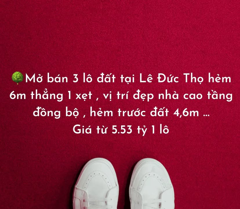 Đất nền Gò Vấp 37m² giá 5.53 tỷ - Sổ đỏ chính chủ!