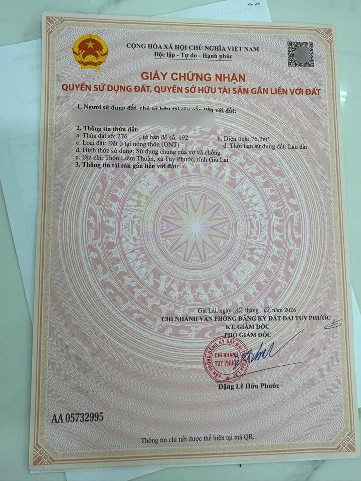 Đất nền Quy Nhơn 76m² giá chỉ 7xx triệu - Sổ hồng riêng!