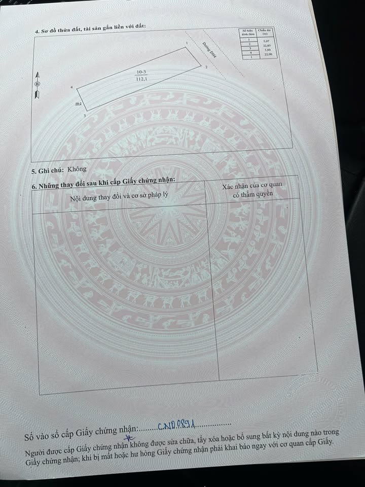 Bán Đất Nền Phú Thọ 112.1m² - Sổ Đỏ Chính Chủ, Giá Đầu Tư Tốt