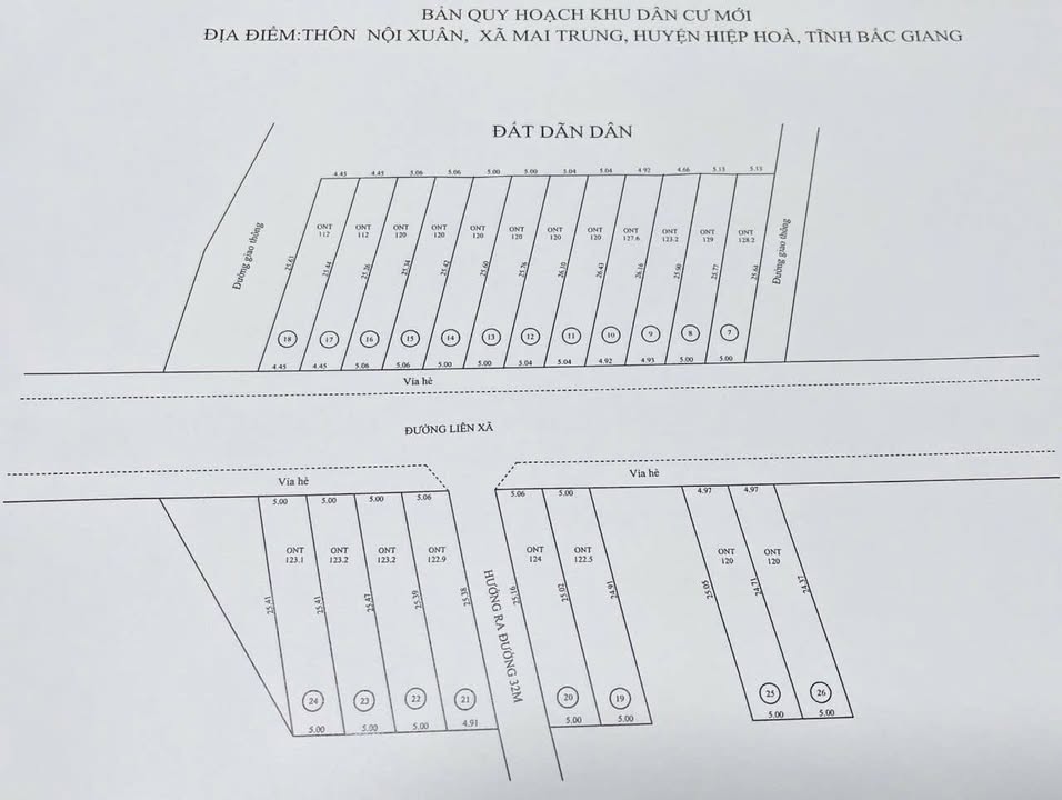 Đất nền Gia Bình, Bắc Ninh 123m² - Sổ đỏ chính chủ, giá tốt!