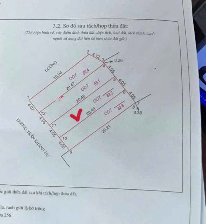 Đất nền Trần Khánh Dư, Vinh 83.2m² - Đường to ô tô, tiềm năng vàng!