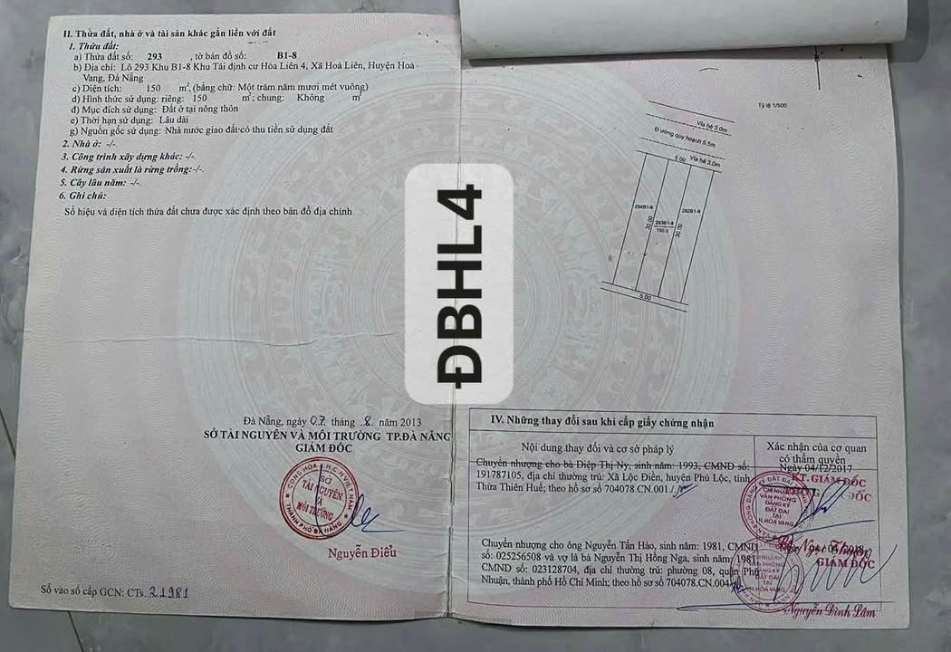 Đất nền Hòa Liên 150m² - Sổ đỏ chính chủ, giá chỉ 3 tỷ!