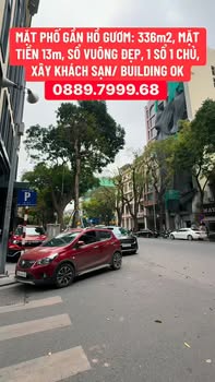 Mặt Phố Hàng Bồ, Hoàn Kiếm 336m² - Kinh Doanh Khách Sạn/Building Hấp Dẫn