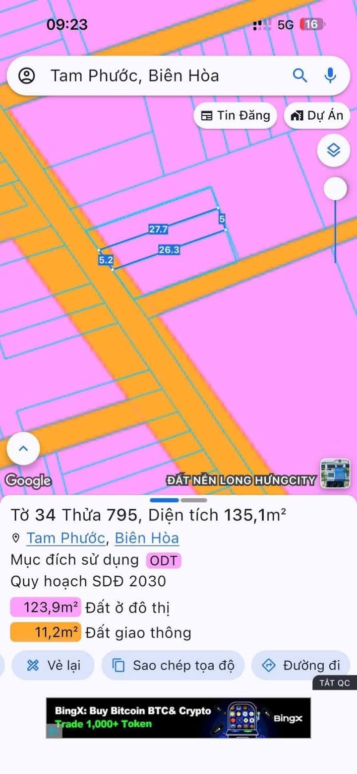 Đất nền Tam Phước Biên Hòa 140m² - Đường to ô tô kinh doanh đỉnh!