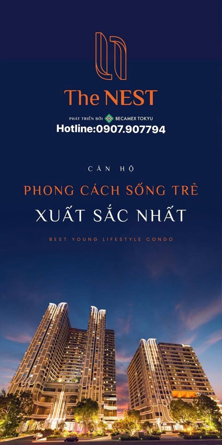 Căn hộ The Nest Bình Dương New City chỉ từ 2 tỷ - Giá tốt hiếm có!