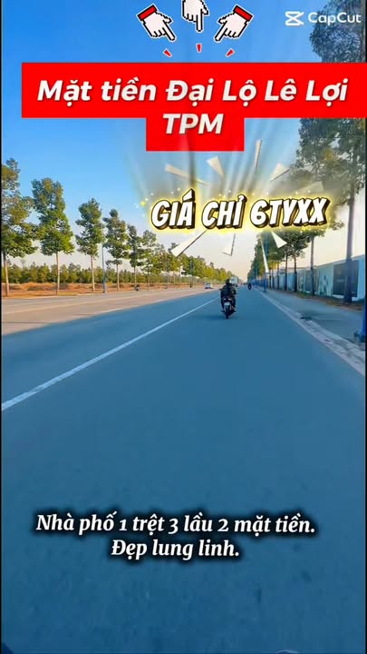 Shophouse mặt tiền Lê Lợi TPM Bình Dương 125m² - Vị trí đắc địa