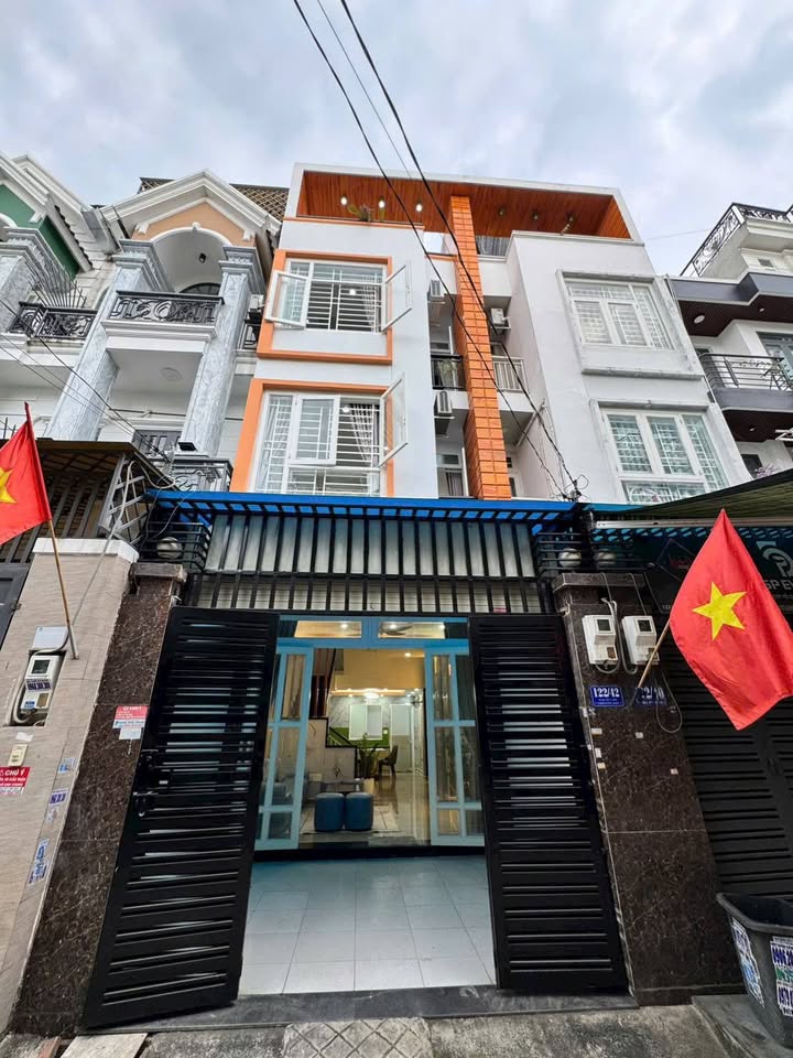 Nhà 4 tầng hẻm xe hơi TX22 Tân Bình - 4PN, Full Nội thất 5.95 tỷ