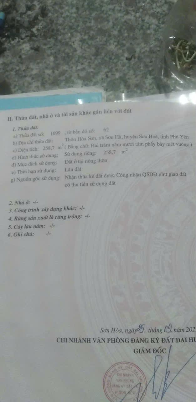 Nhà riêng Thôn Hòa Sơn gần 500m² giá 6xx triệu - Sổ đỏ chính chủ!