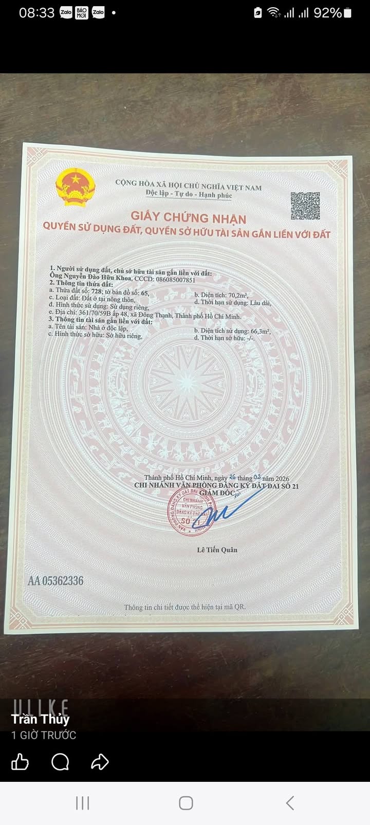 Nhà 76m² sổ hồng riêng, Hóc Môn - Giá 2.7 tỷ, xe hơi đậu cửa