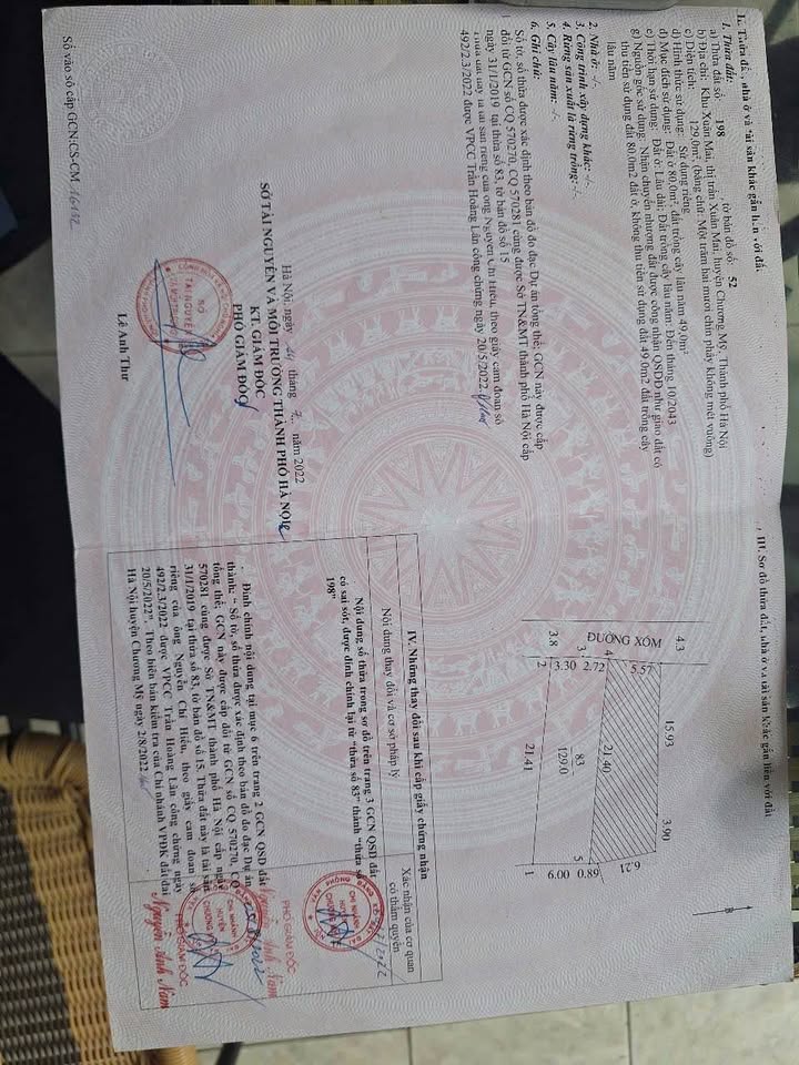 Bán Đất Xuân Mai 129m² - Sổ Đỏ Chính Chủ, Gần Đô Thị 27ha