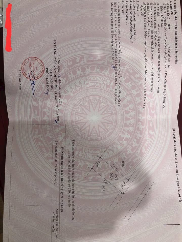 Bán Đất Dịch Vụ Trũng Lai Xá 68m² - 2 Mặt Đường, Tiềm Năng Sinh Lời Cao