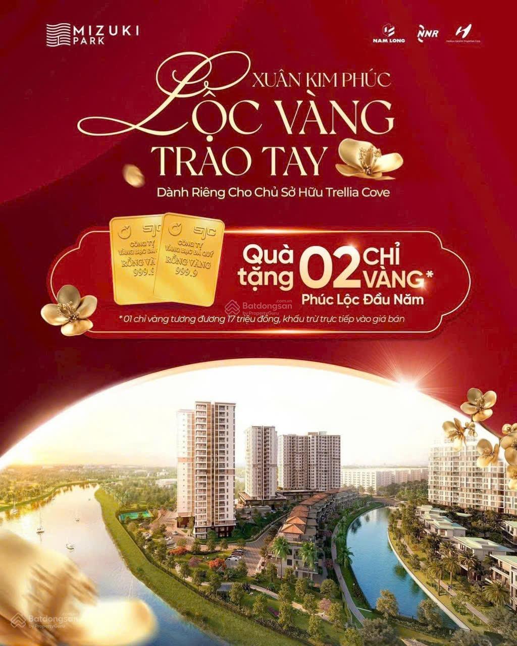 Căn hộ Trellia Cove Mizuki Park 60m² - Sống Thượng Lưu Hướng Sông