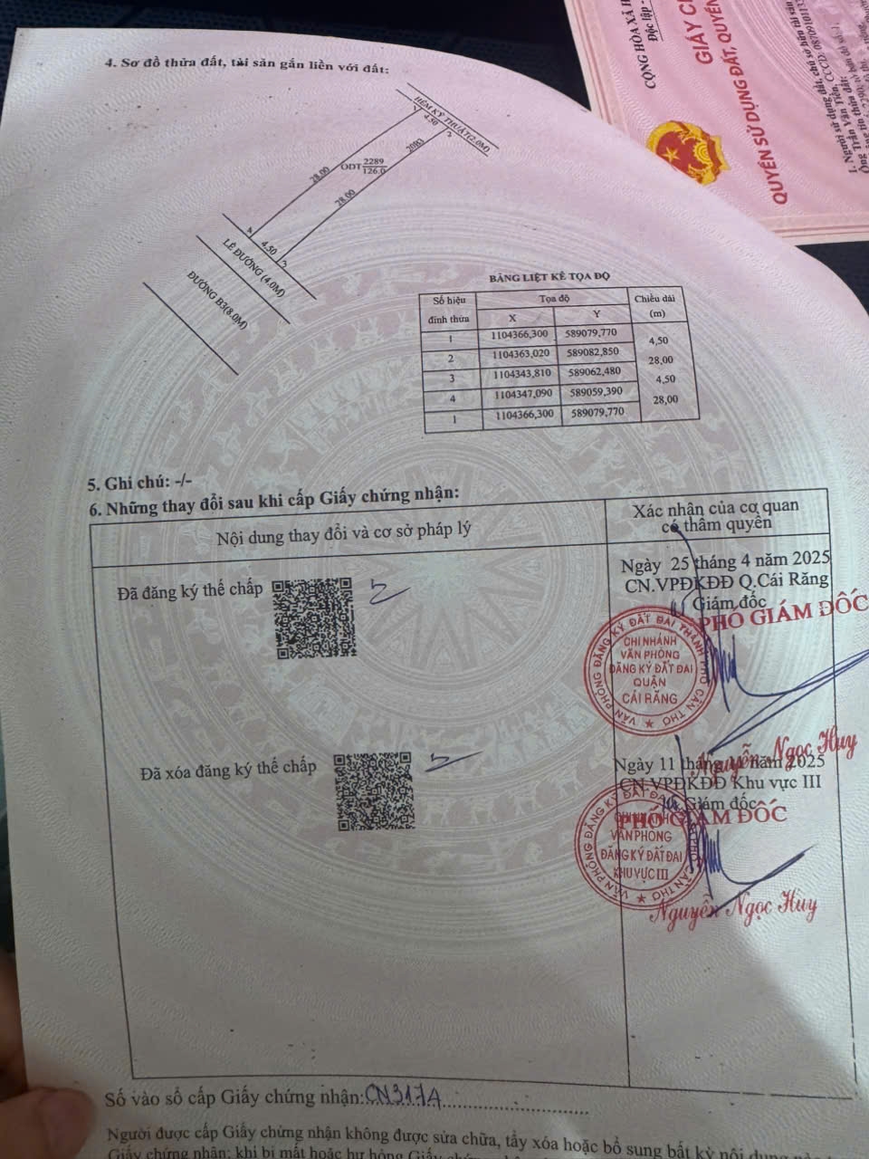 Đất nền KDC Tân Phú, Cái Răng 126m² - Sổ đỏ chính chủ, tiềm năng tăng giá!