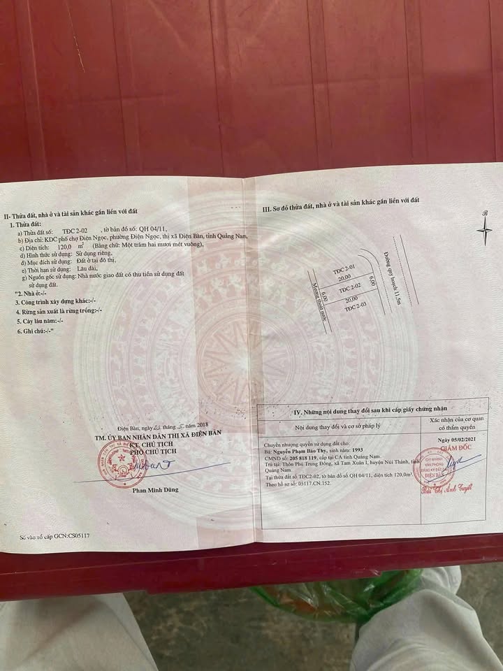 Đất nền Khu Sunget Điện Ngọc 120m² - Tiềm năng tăng giá vượt trội!