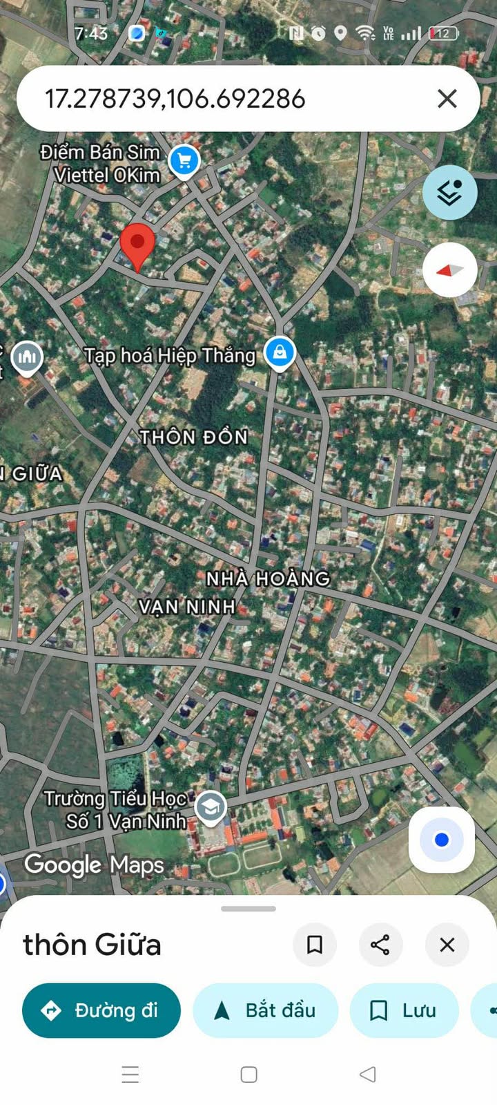 Đất nền Thôn Nam Hải, Vạn Ninh 123m² – Đường to ô tô, nở hậu đẹp!