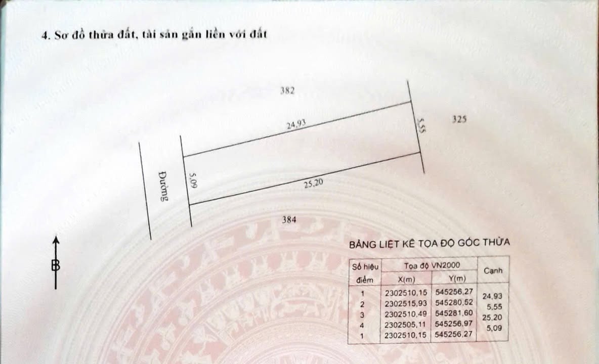 Đất nền Thôn Toàn Thắng, Khoái Châu 133.2m² - Sổ đỏ chính chủ