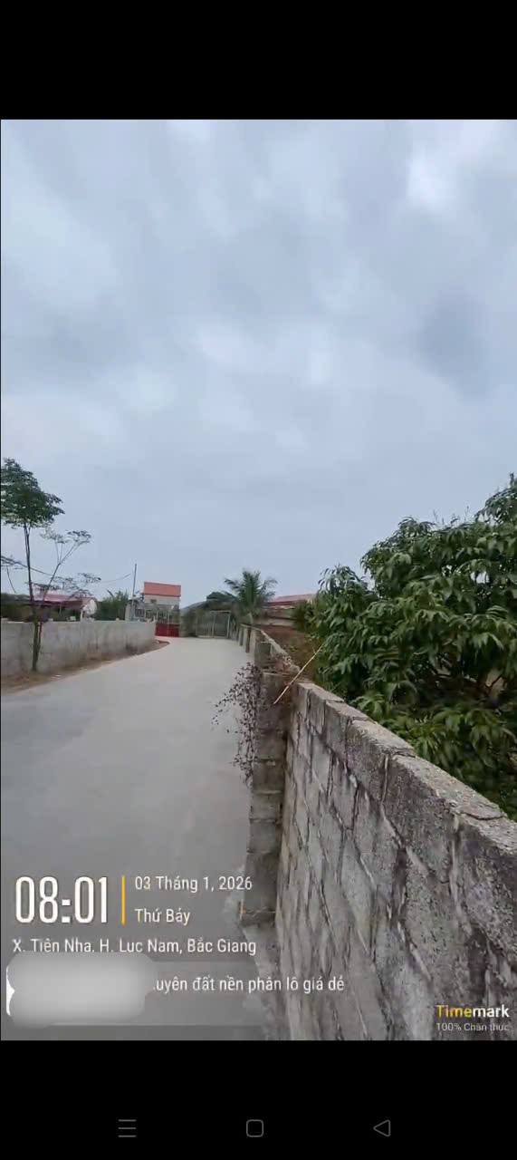 Đất nền Lạng Giang 600m² 1 tỷ - Sổ hồng chính chủ, view hồ đẹp