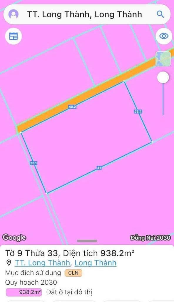 Đất nền Long Thành 938m² giá 7 tỷ - Tiềm năng tăng giá vượt trội!