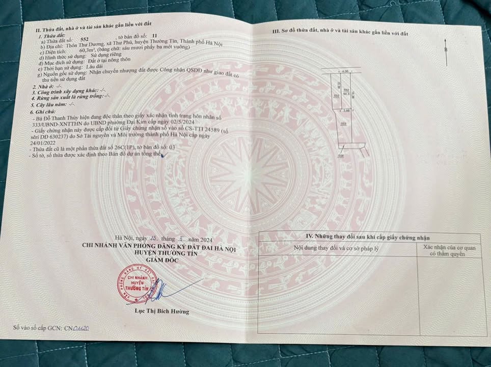 Đất nền Thư Phú 60.3m² Hà Nội - Tiềm năng tăng giá vượt trội!