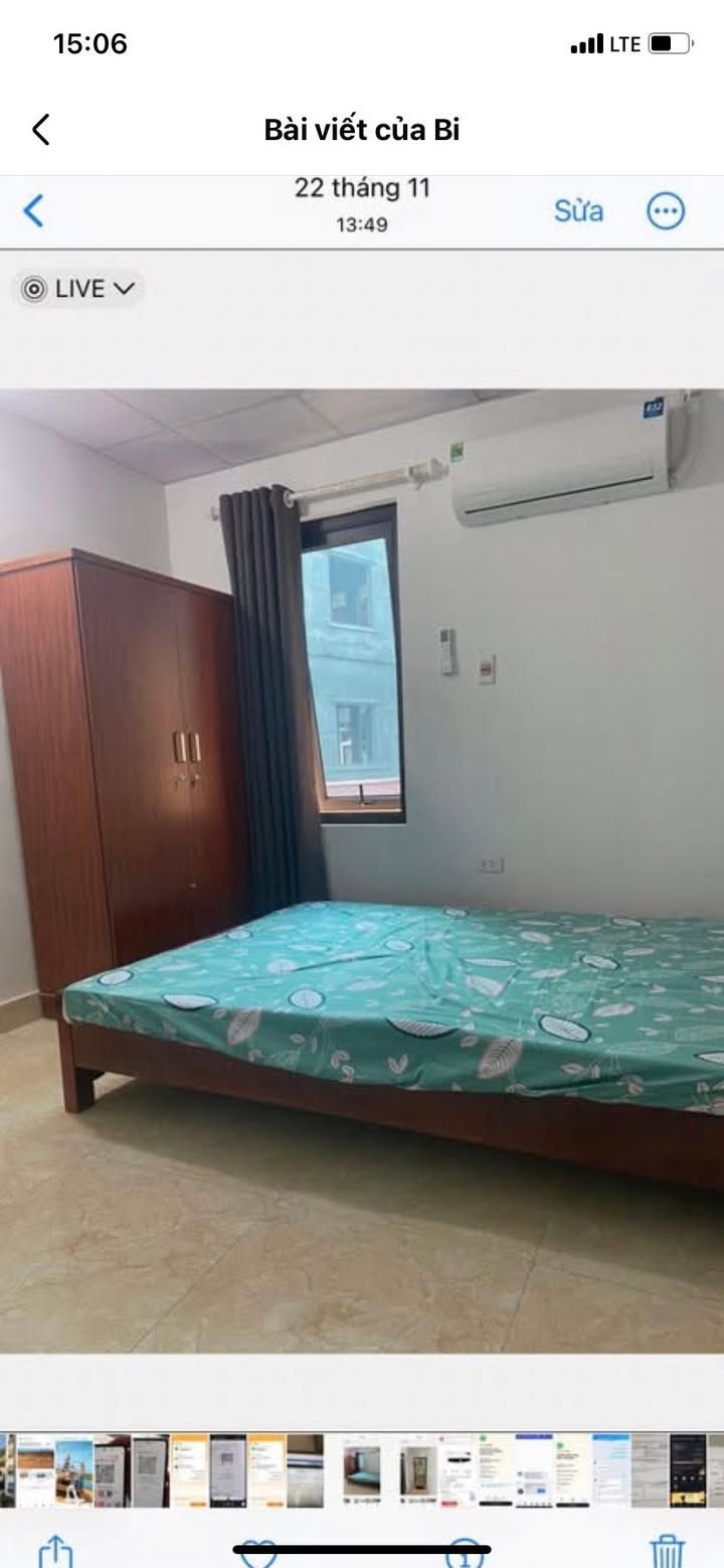 Nhà trọ 20m² Trần Khát Chân, Hai Bà Trưng - Full đồ, Giá 3.3 Triệu