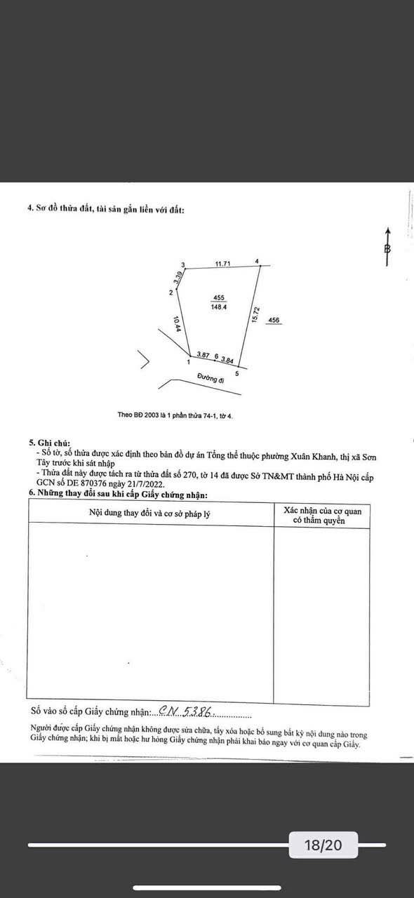 Đất nền Xuân Khanh Sơn Tây 148.4m² giá 2 tỷ - Đường to ô tô tránh!