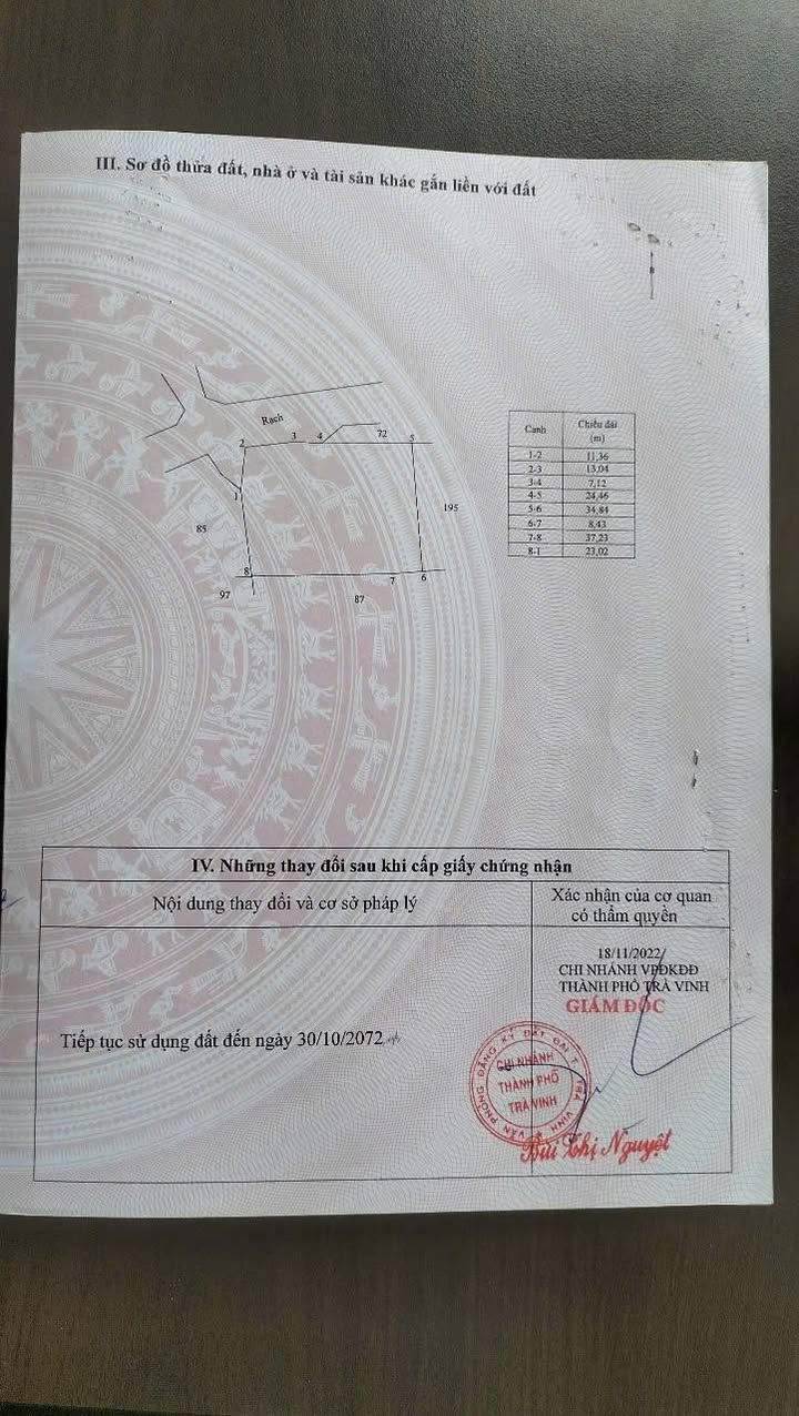 Đất Vườn Trà Vinh 1614m² 1.55 Tỷ - Sổ Đỏ Chính Chủ!