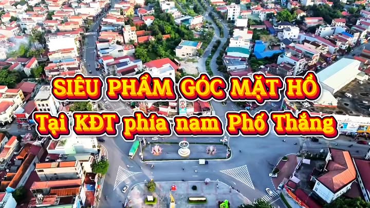 Đất nền Phố Thắng Central Park 160m² - Lô góc mặt hồ tiềm năng