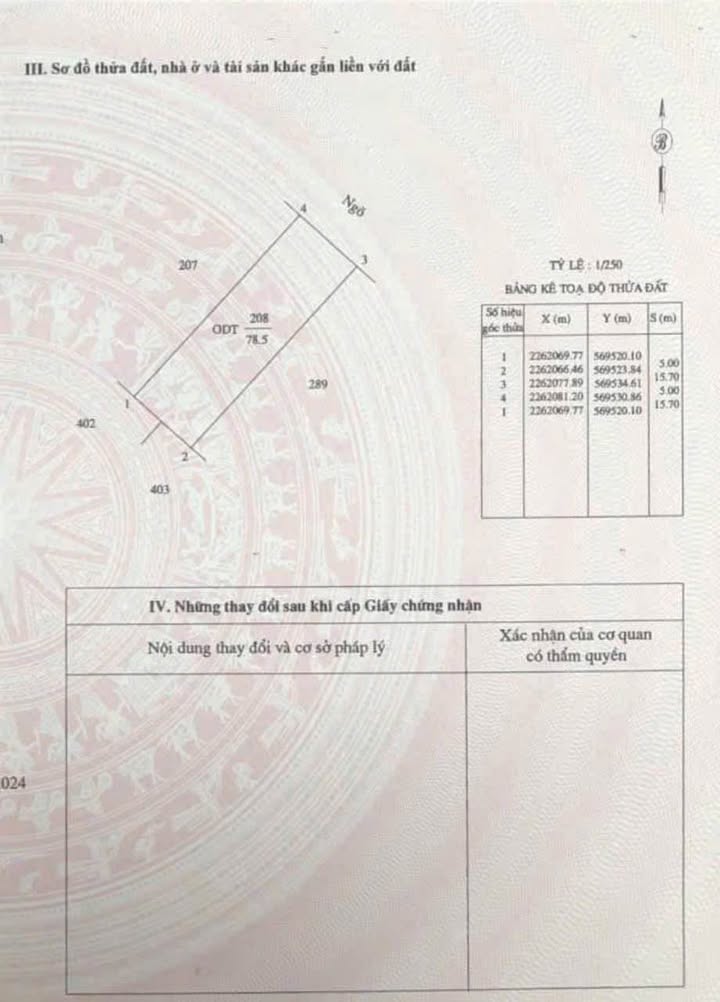 Đất nền Lộc Vượng Nam Định 78.5m² - Đường to ô tô vào tận cửa!