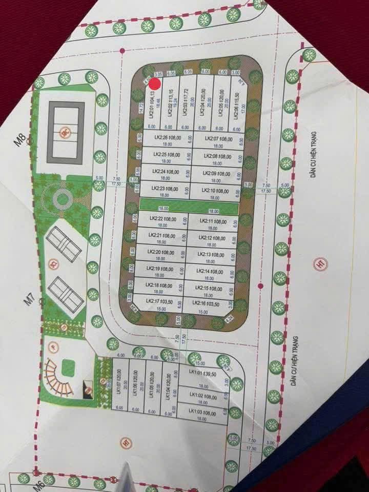 Đất nền 108m² Hà Đông - Mặt tiền 6m, Hướng Đông Nam, Giá 1 tỷ+