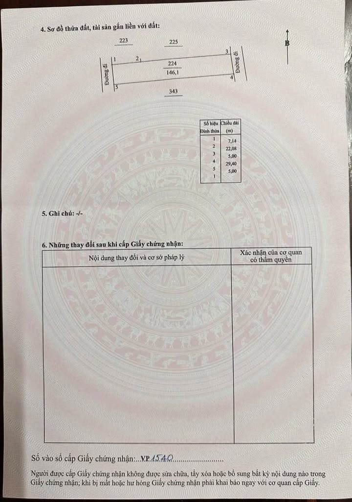 Đất nền Nguyễn Trãi Quảng Ngãi 146m² giá 1.5 tỷ - Sổ đỏ chính chủ