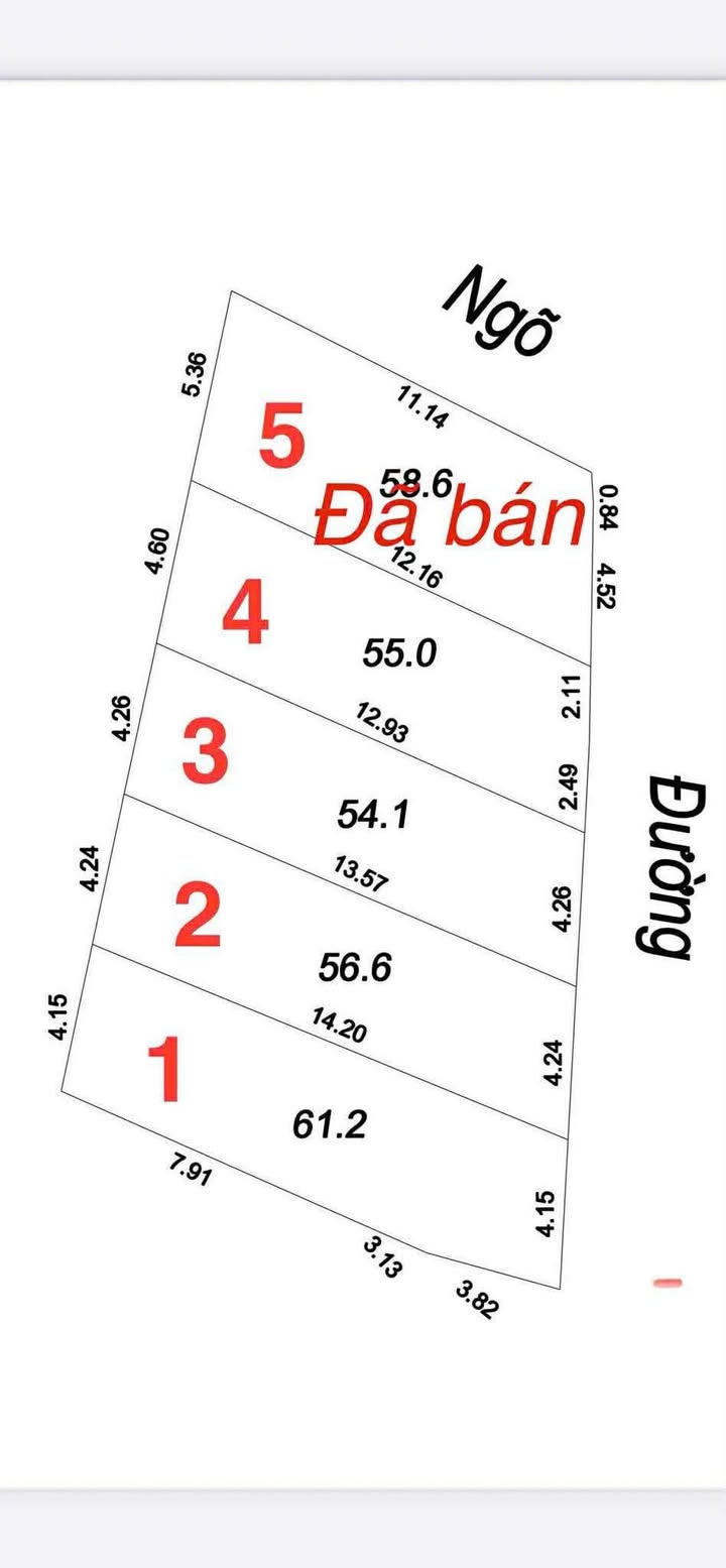 Đất nền TP Nam Định 61m² - Mặt đường Trường Chinh, tiềm năng tăng giá!