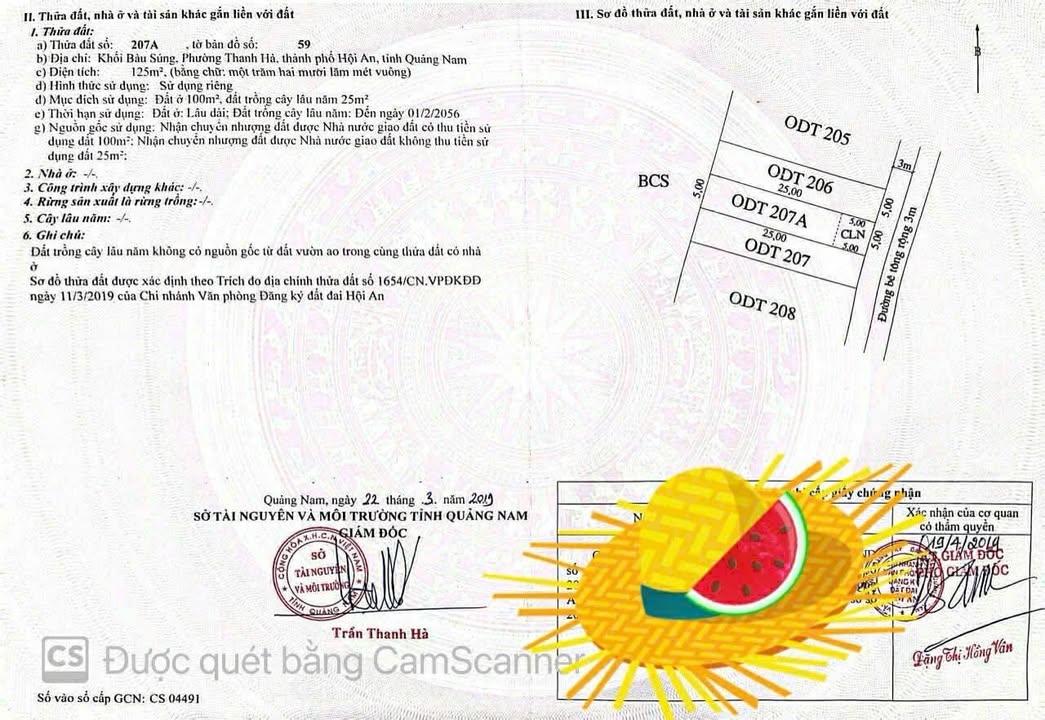 Đất nền Hội An 125m² Phường Thanh Hà - Sổ đỏ chính chủ!