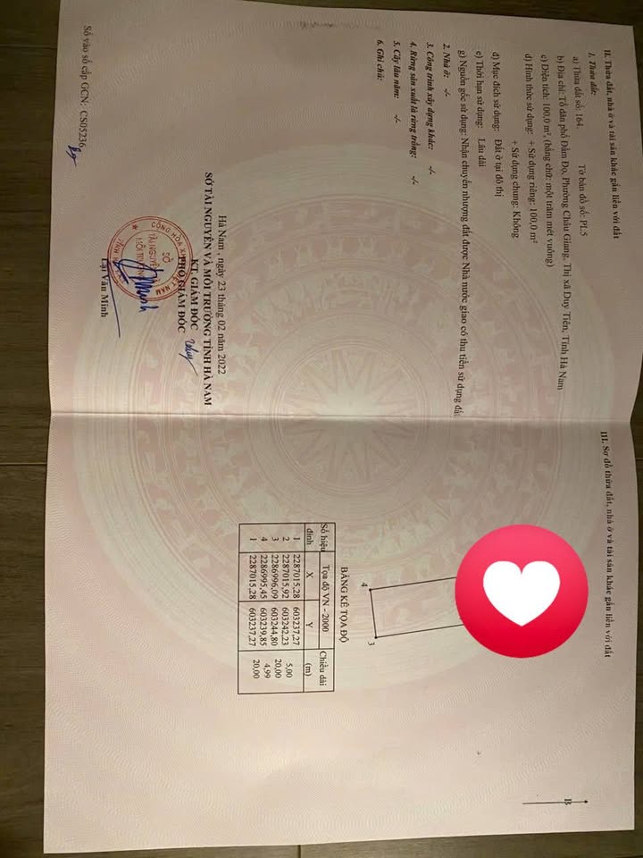 Đất nền Châu Giang 100m² - Pháp lý rõ ràng, tiềm năng sinh lời!