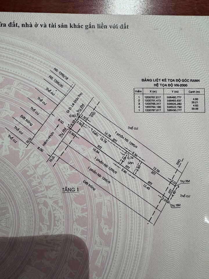 Đất nền Gò Vấp 187m² giá 12.3 tỷ - Sổ đỏ chính chủ, xây dựng tự do!