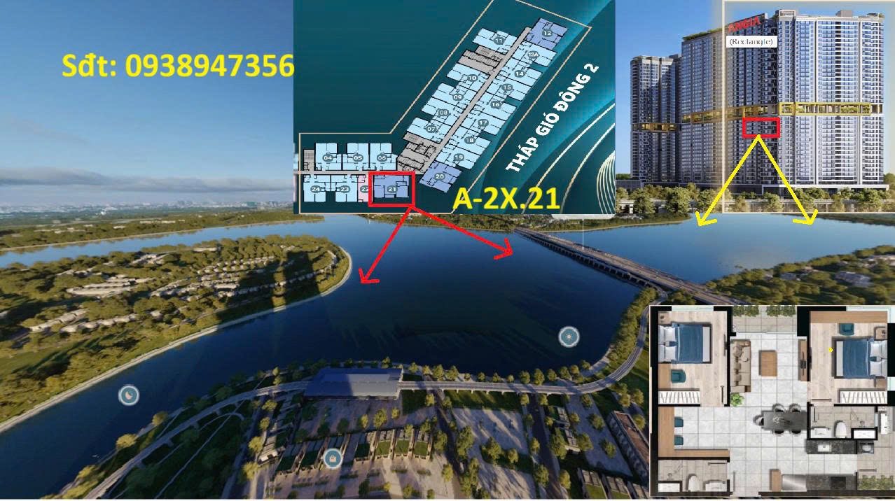 Căn hộ The Gió Riverside Bình Thạnh 75m² - Căn góc view sông độc đáo!