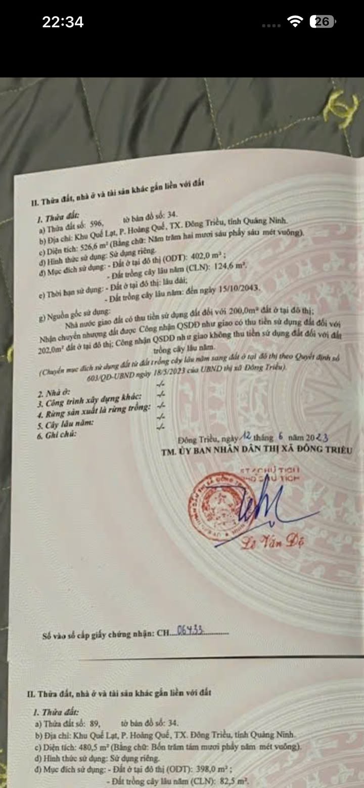 Đất nền Quế Lạt, Đông Triều 500m² - Đường to ô tô, phân lô tiện lợi!