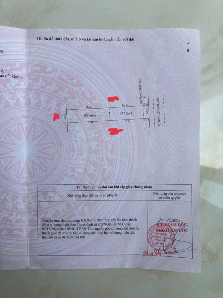 Bán Đất Mặt Tiền Đường N7, Mỹ Phong, Tiền Giang - 150m² Giá 950 Triệu