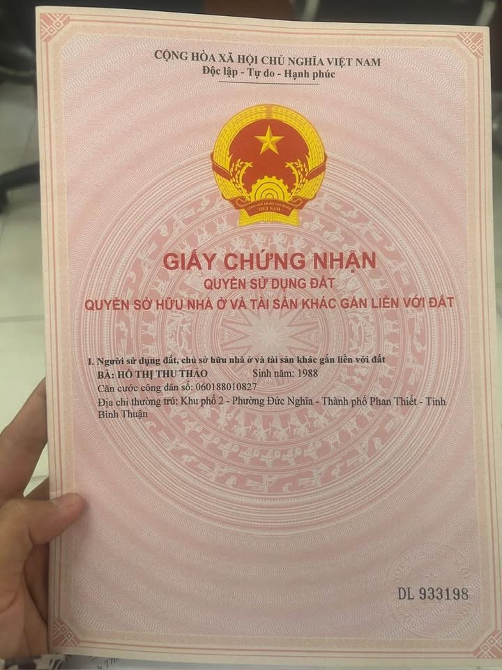 Đất nền Cá Đồng, Phan Thiết 189.6m² - Sổ đỏ chính chủ, tiềm năng tăng giá!