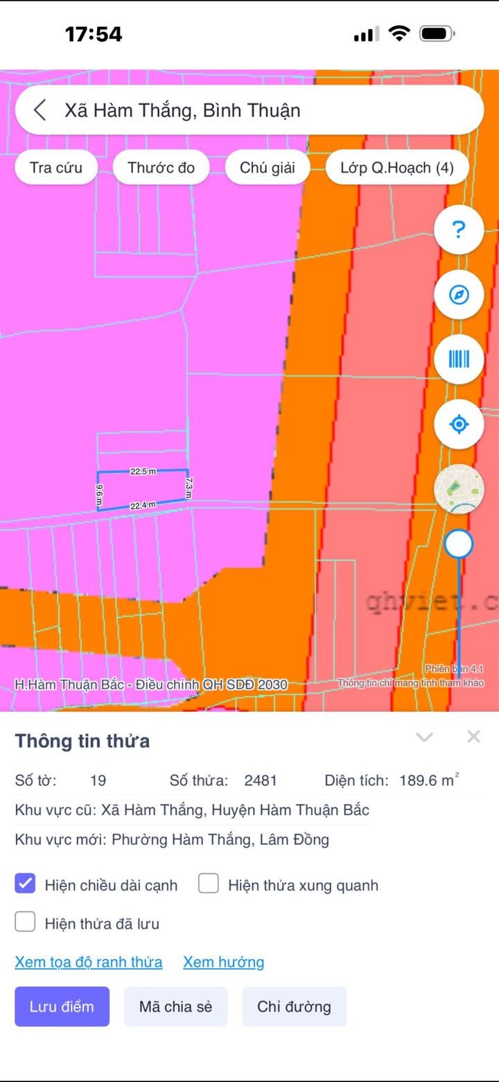Đất nền Phường Bình Tân La Gi 189m² 950 triệu - Sổ đỏ chính chủ