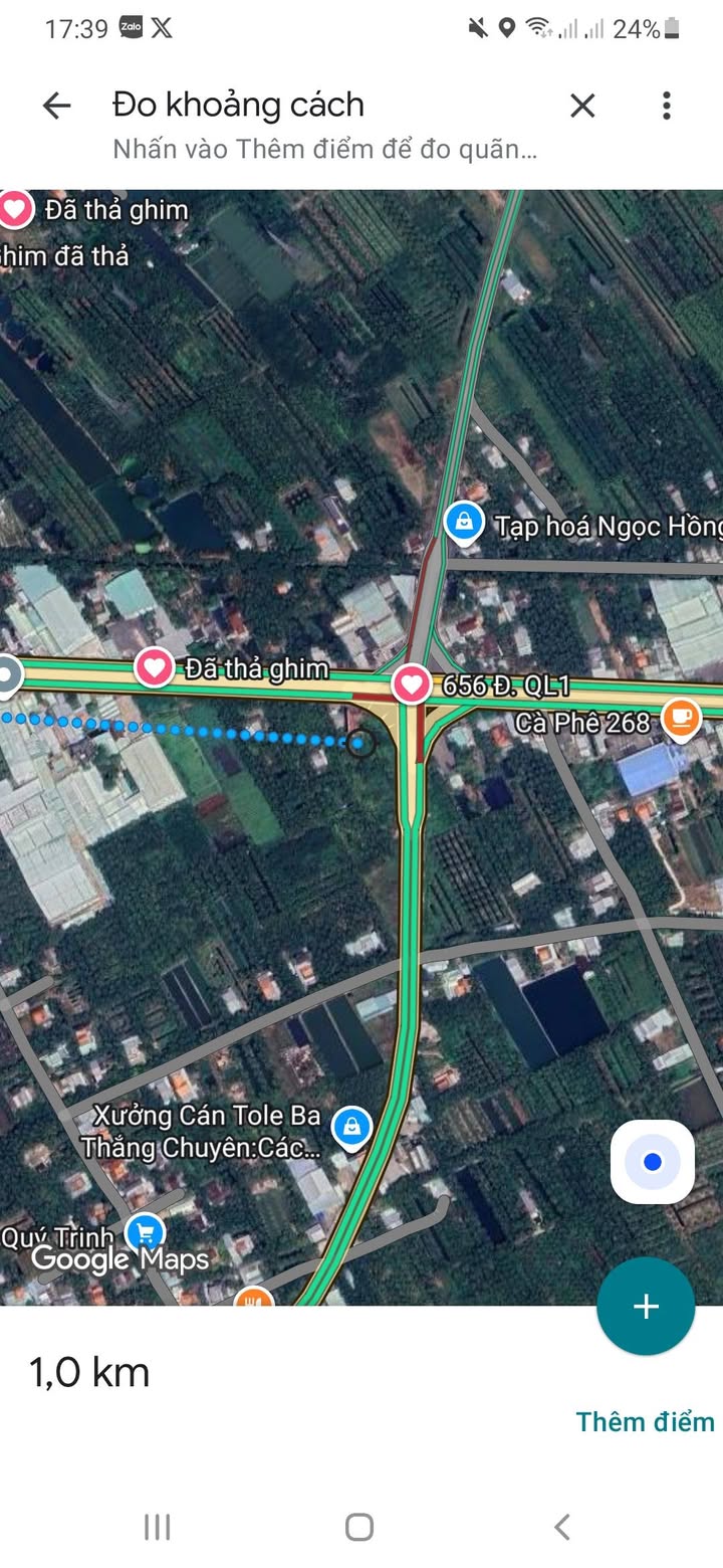 Đất Vàng Mặt Tiền QL1A Cai Lậy 525m² - Sẵn 300m² Thổ Cư, Giá 4.5 Tỷ