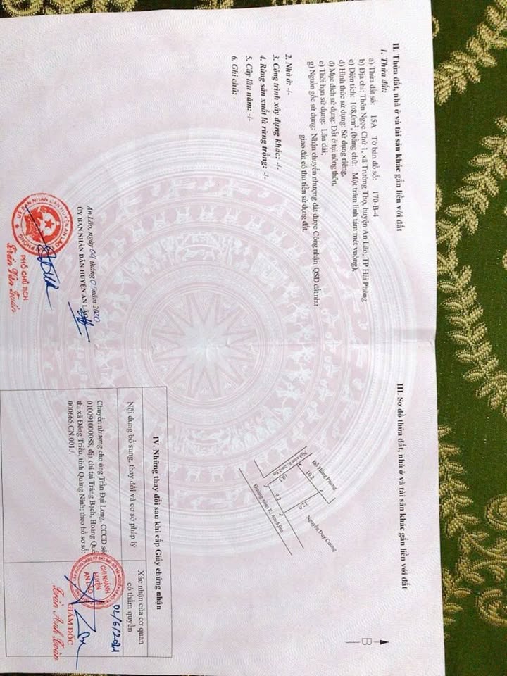 Đất nền An Lão 108m² giá 1 tỷ - Sổ đỏ chính chủ!