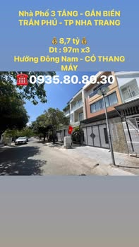 Nhà 3 tầng Trần Phú Nha Trang 97m² 8.7 tỷ - Ô tô vào