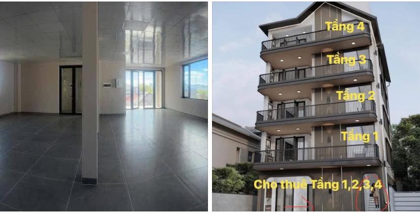 Mặt bằng 4 tầng Vạn Hạnh, Đà Lạt 15 triệu/tầng - Vị trí đắc địa