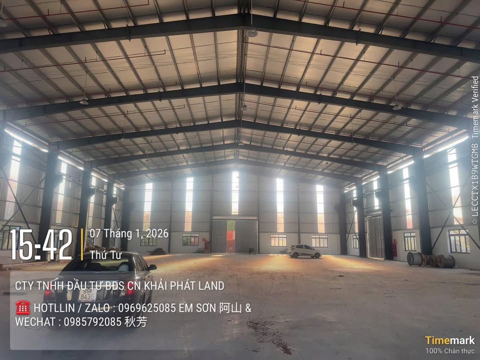Warehouse KCN Hưng Yên 2400m² 213tr - Hoạt động ngay