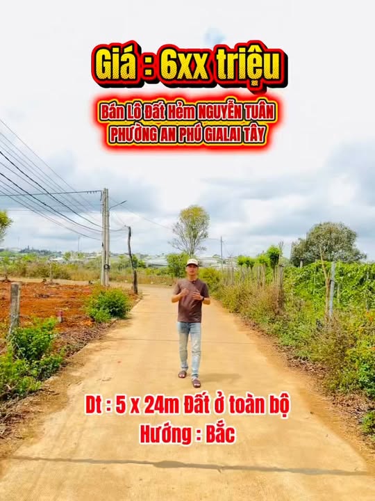 Đất nền Hẻm Nguyễn Tuân, Pleiku 120m² - Sổ đỏ chính chủ!